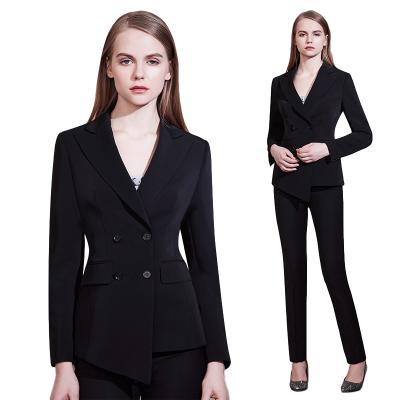 China Hot Sale Anti-Wrinkle Female Formal Suit Women's Casual Pant Suits Set For Women for sale