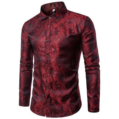 China Mens Shirts Office Silk Shirts Anti Shrink For Mens Gentleman Jack Shirt With Long Lasting for sale