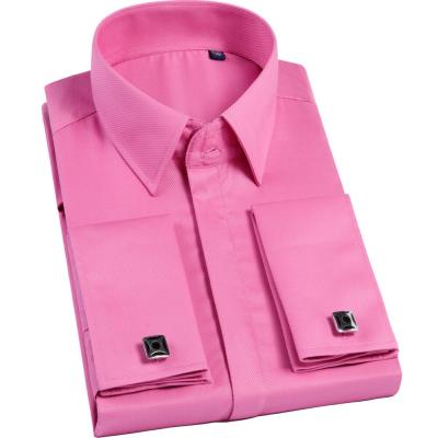 China Custom Embroidered Shirts Men Shirts Cotton Anti Shrink Formal Shirts With Custom Logo for sale