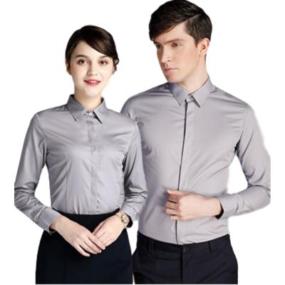 China Factory wholesale price anti-pilling formal shirts cotton long sleeve shirts women and men dress shirts custom made for sale