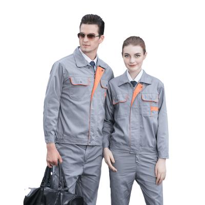 China Cotton custom logo work coveralls suit long sleeve spring and fall work/factory workwear uniforms custom for sale