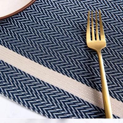 China Viable Custom Design Kitchen Table Mat PVC Plastic Modern Blue Plastic Place Mats for sale