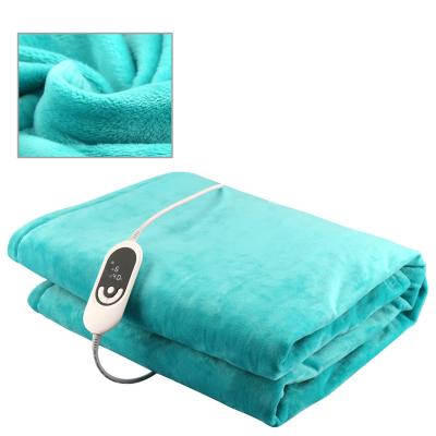 China 110v 50x60 Inch Portable Sherpa Fleece Folded Electric Flannel Blanket for sale