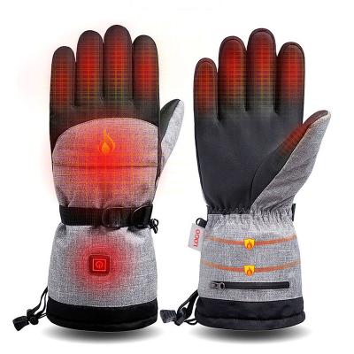 China Touch Screen Drop Shipping Heating Thermal Gloves Ski Gloves Waterproof Outdoor Riding Heating Motorcycle Winter Battery Operated Gloves for sale