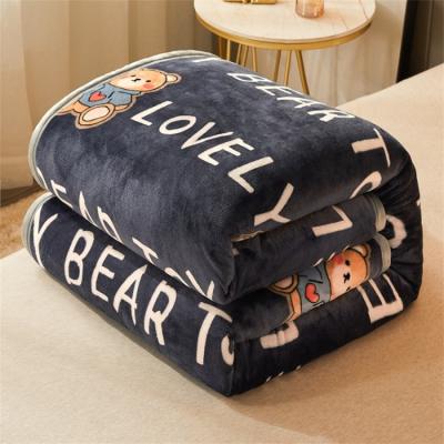 China PORTABLE Fuzzy Cozy Luxury Coral Microfiber Fleece Blanket Fade Stain Resistant Soft Lightweight Bed Blanket for sale