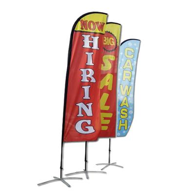 China Custom FLYING Feather Flag Signs Beach Bowflag Teardrop Sign Promotion Graphic Printing Flag for sale