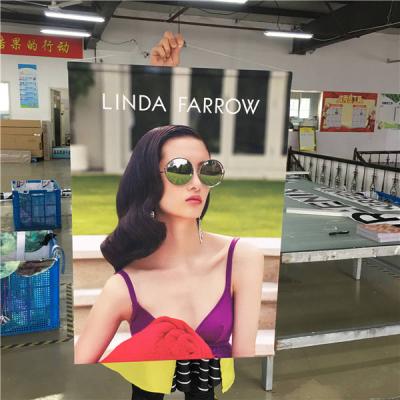 China Waterproof And Waterproof Rod Wall Scroll Hanging Poster Advertising Plastic Flag For Cloth Store for sale