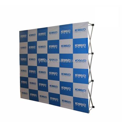 China 10X10 Sight Wall Display Stand Portable Aluminum Pop Display Backdrop Trade Show Advertising Booth Magnetic Stand for sale