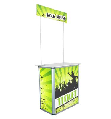 China Portable Portable Aluminum Display Stand / Promotion Counter Sales Promotion Counter Booth for sale