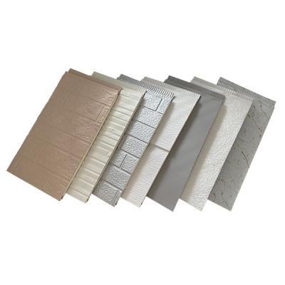 China Modern 16mm PU Sandwich Wall Panel Cut Out Insulation Board Exterior Wall Metal Plate Panel for sale