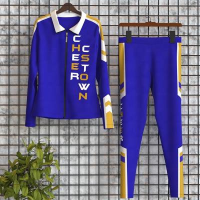 China One Stop Cheerleader Tank Top Leggings Breathable Custom Multiple Colors Cheerleading Warm Ups For Girls for sale