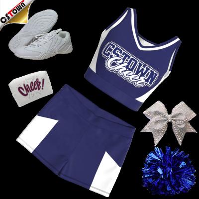 China 2023 Breathable New Arrivals Digital Printing Girls Cheerleading Uniforms Custom Cheer Practice Wear for sale