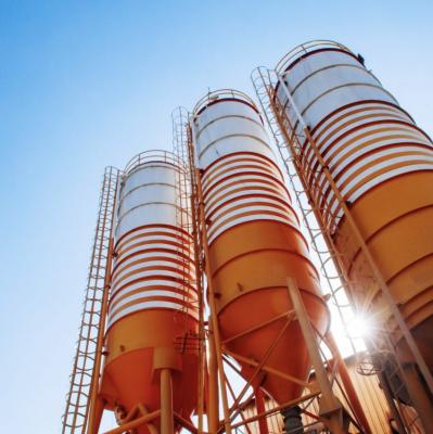 China Stahlmaterial Silo 30 m Höhe Pulverlager Silos für Lebensmittel-Konditorei zu verkaufen