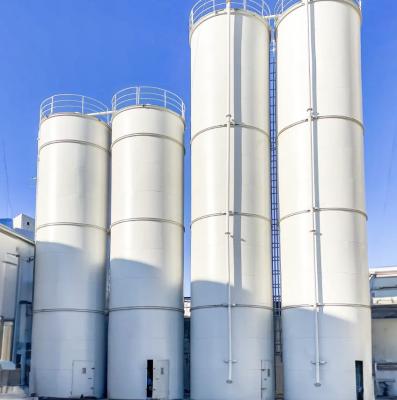 China SS Bulk Storage Silos galvanisiert 30m hoch mit 30 Grad Dachwinkel zu verkaufen