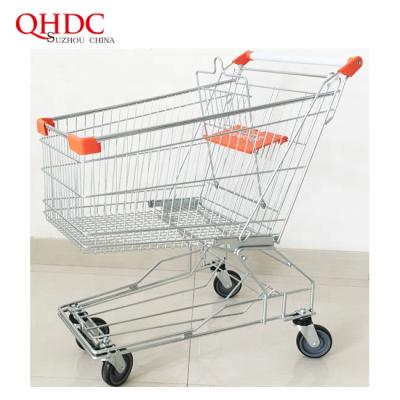 China sustainable & Super Market Rustproof Shopping Trolleys, Hand Trolleys, Hand Push Trolley For Shopping With 4 Wheels for sale