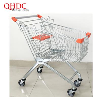 China sustainable & Euro Style Shopping Trolley 100l Supermercado Supermercado Shopping Trolleys Antirust Style for sale