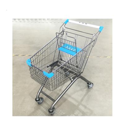 China sustainable & Grocery Cart Antirust Black Supermarket Store Trolley Trolley for sale