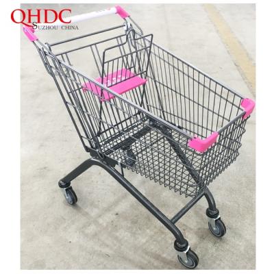 China sustainable & Rustproof Supermercado Carritos , Shopping Trolleys Carts Display About Supermarket Shelves In Store Hand Push Trolley For Shopping for sale