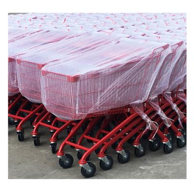 China sustainable & Rustproof Exquisite Structure European Style Shopping Trolley Metal Grocery Cart for sale