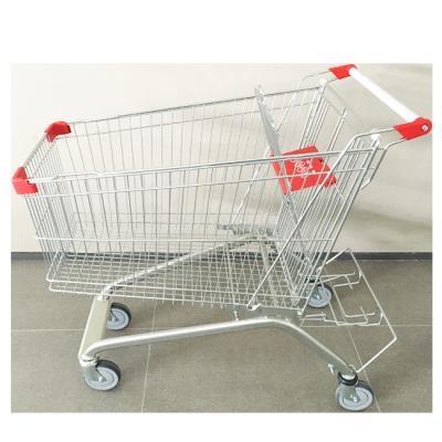 China sustainable & Rustproof With Steel Beer Shelf Metal Trolley Trolley Shopping For Supermarket for sale