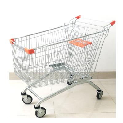 China sustainable & Large Trolley 210L Antirust Price Supermarket Grocery Shopping Trolley With Wheels for sale