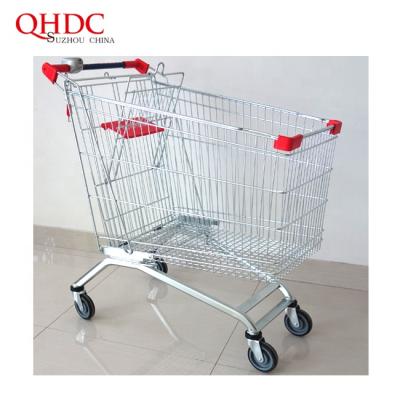 China sustainable & Antirust Wholesale Grocery Cart Carts Steel Seat Supermarket Shopping Cart for sale