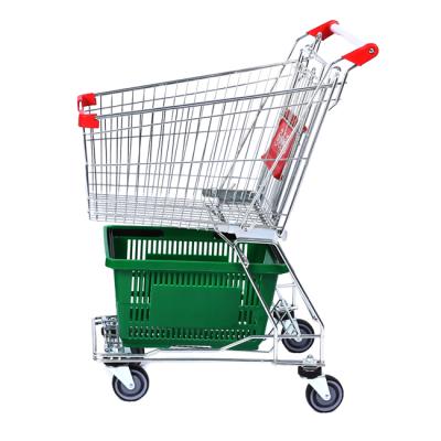 China sustainable & High Quality Antirust Metal Supermarket Shopping Cart Trolley Wholesale Shopping for sale