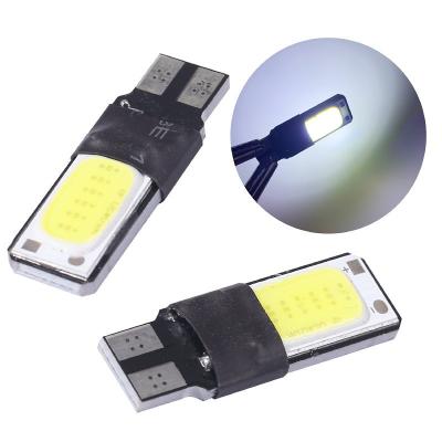 China T10 W5W LED Auto Car Interior Auto Car COB Width Wedge Bulb Light T10 White License Plate Lamp for sale