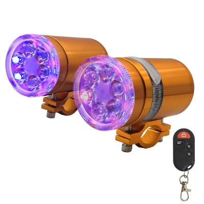 China Motorcycle Motorbike Motorcycle Audio With LED Lighting Scooter Mp3 Waterproof All-in-one Subwoofer Modified Speaker for sale