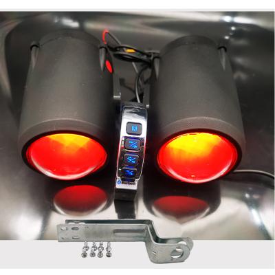 China Waterproof Modified Motorbike Motorcycle Audio Speaker Motorbike Handlebar Mp3 Subwoofer for sale