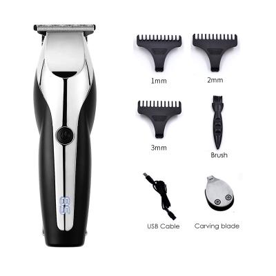 China New T LCD Display Rechargeable Zero Gap Barber Clipper Blade Hotel Hair Trimmer for sale