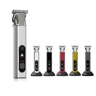 China New Arrival High Quality Outdoor LCD Show Men's Machine Rechargeable Electric Men's Hair Clipper for sale