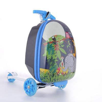 China New Fashion Kids Sport Luggage Scooter School Bags Suitcase Patented Child Customized Scooter for sale