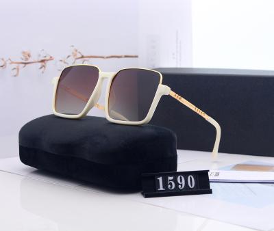 China Fashion sunglasses polaroid sunglasses for men and women metal sunglasses shape trend web celebrity slim face round face glasses for sale