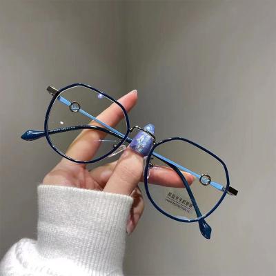 China For Reading Glasses 2022 Fashion Classic Metal Frame TR 90 Anti Blue Light Glasses for sale