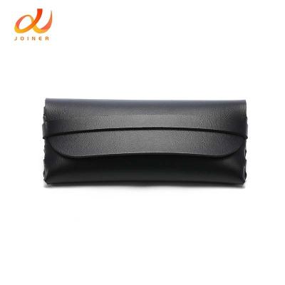 China Sunglasses Case Retro Vintage Glass Pockets PU Eyewear Bag Leather Packaging Sunglasses Case for sale