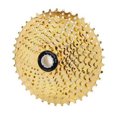 China Sunshine Good Quality MTB 10 Speed ​​Cassette 36T 42T Gold Steel Ultralight Bicycle Let Go Compatible With for sale