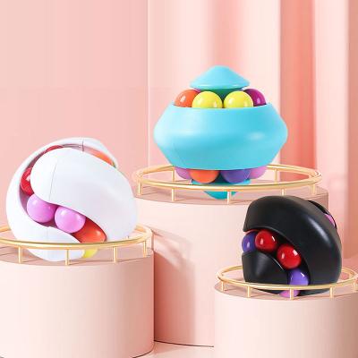 China Decompression Toy Spinning Pinball Ball Track Rotation Toy Marbles Track Cube Puzzle Relaxing Effort Release Busy Marbles Track Cube Toy for sale