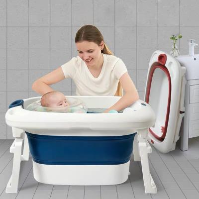 China New Style Viable Baby Bath Bucket Folding Bath Tub Baby Foldable Bathtub for sale