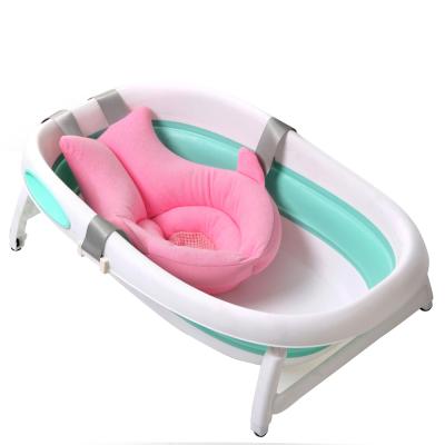 China Suitable for All Newborn Baby Bath Tub Infant Bath Floating Seat Support Baby Bath Folding Non-Slip Bath Mat For Baby for sale