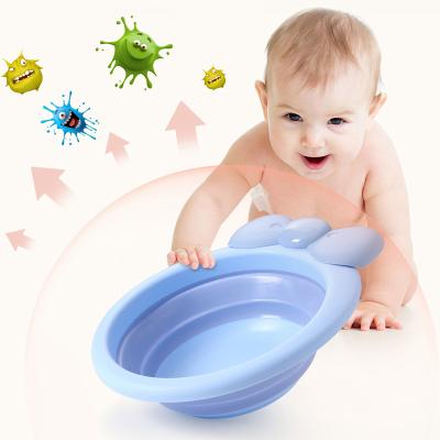 China New Convenient Folding Portable Outdoor Foot Face Bathroom Basin Baby Plastic Cleaning Basin for sale