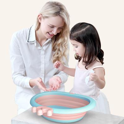 China New Baby Bathroom Ware Baby Wash Portable Shower Basin Plastic Children Hand Wash Basin for sale