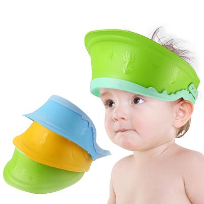 China Bathroom Sustainable Baby Bathing Hat, Kids Hair Wash Shampoo Hat, Silicone Baby Shower Hat for sale