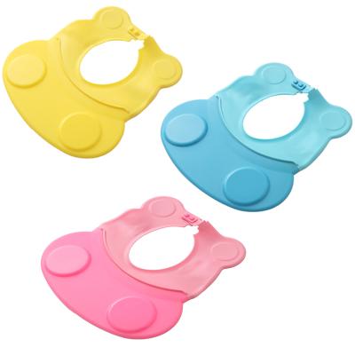 China Eco-freindly Baby Care Baby Shampoo Shower Hat Silicone Kids Bath Rubber Soft Protective Cap for sale