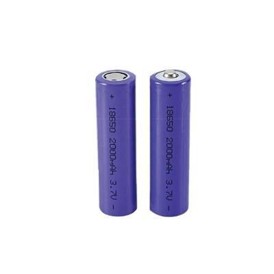 China Rechargeable Ion Battery Torch Charging Power Source 3.7V Mini Power Bank Storage Toys 2000mAh 18650 Lithium Batteries For Toys for sale