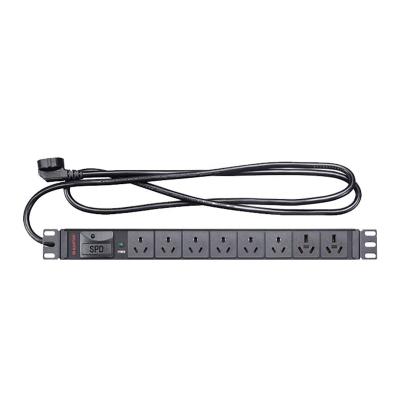 China Outdoor Electrical Power Junction Box Cabinet Power Distribution Unit 1U 19inch On Off Switch Outlet Furniture Strip IEC 13 PDU 8 Way for sale