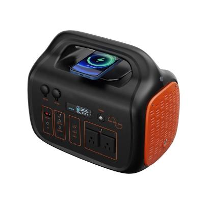 China Essential 600W Function Camping Carry Away Battery Backup AC DC I/O 600W Wireless Charging Portable Power Station for sale