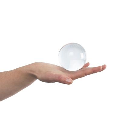 China Sports Toy Hot Sale 7cm Clear Acrylic Contact Ball Novelty Crystal Ball Christmas Gift Factory Juggling Prize for sale