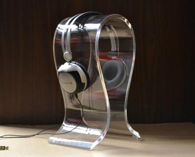 China Durable u-type acrylic earphone stand good quality earphone display rack clear headphone display for sale