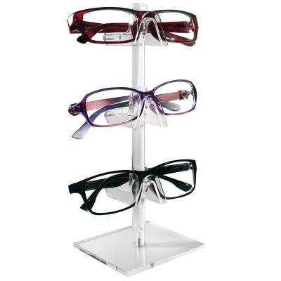 China 3 Frame Riser Countertop Acrylic Glasses Stand Sunglass Stand Display Stand 3 Frame Riser Frames Show Racks Stands Sunglasses for sale